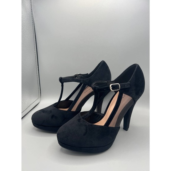 Call It Spring black suede heels sz 6 - Picture 2 of 11